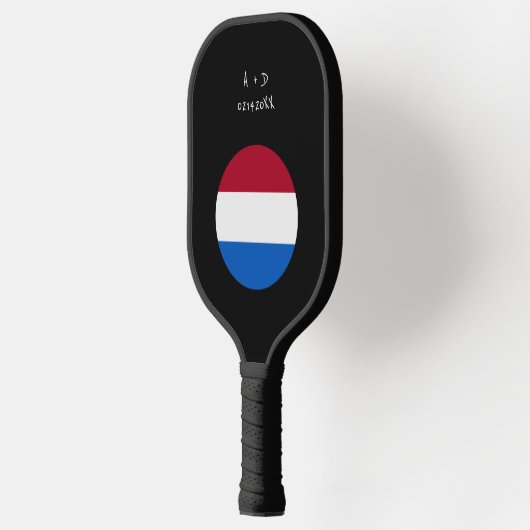 Aangepast bericht Nederlandse vlag Pickleball Paddle (Links)