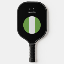 Aangepast bericht Nigeria Vlag Pickleball Paddle