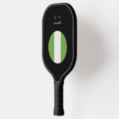 Aangepast bericht Nigeria Vlag Pickleball Paddle (Links)