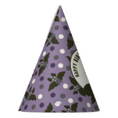 Aangepast bericht Paarse, houtskool grijs Cartoon Feesthoedjes (Links)