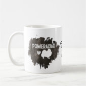 Aangepast bericht Pommeranian Pet Dog Dad Koffiemok (Links)