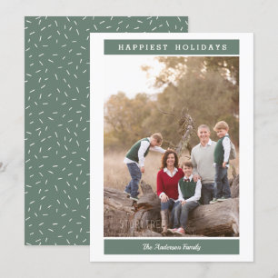 Aangepast bericht   Sage   kerstfeestfoto Kaart