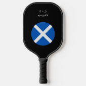 Aangepast bericht Schotse vlag Pickleball Paddle (Voorkant)