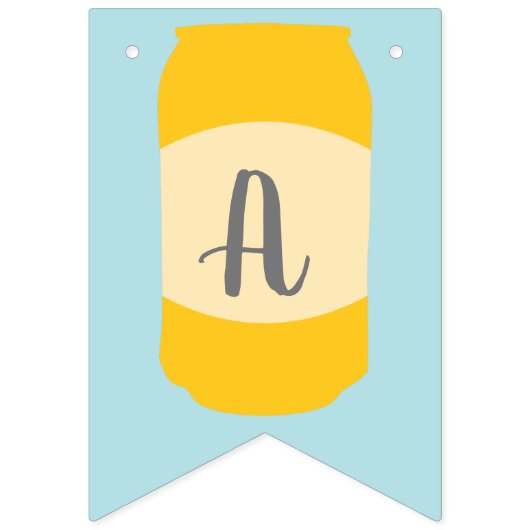 Aangepast bericht Seltzer Soda blikjes Party Vlaggetjes (Tweede vlag)