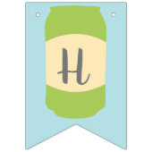 Aangepast bericht Seltzer Soda blikjes Party Vlaggetjes (Eerste vlag)