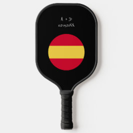 Aangepast bericht Spanje Vlag Pickleball Paddle