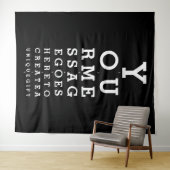 Aangepast bericht Spelenderwijs Oogtest Foto Achte Wandkleed (In Situ (horizontaal))