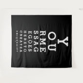 Aangepast bericht Spelenderwijs Oogtest Foto Achte Wandkleed (Voorkant (horizontaal))