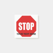 Aangepast bericht stoppen 3x3 post-it® notes (Voorkant)
