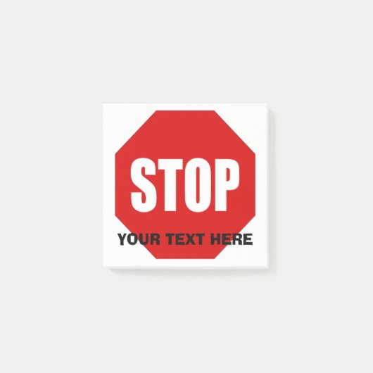 Aangepast bericht stoppen 3x3 post-it® notes (Voorkant)