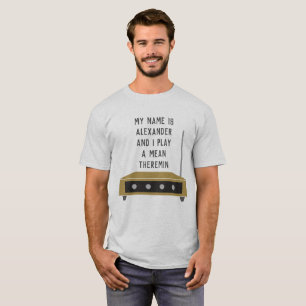Aangepast bericht T-Shirt voor Theremin-spelers