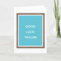 Aangepast bericht Teal Filten Letterbord Marquee B