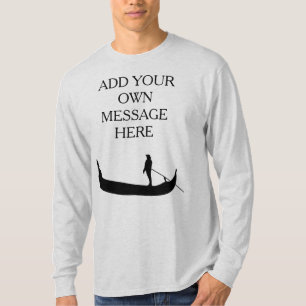 Aangepast bericht van Venice Gondola Silhouette T-shirt