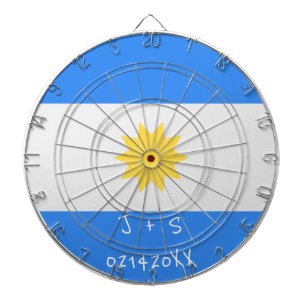 Aangepast bericht voor Argentijnse vlag BTS-Valent Dartbord