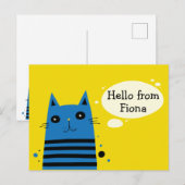 Aangepast bericht voor Cartoon bevestigen Aangepas Briefkaart (Voorkant / Achterkant)