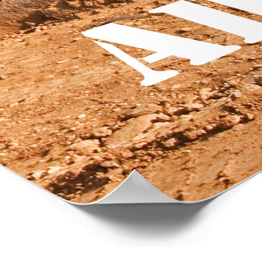 Aangepast bericht voor constructietractors poster (Hoek)