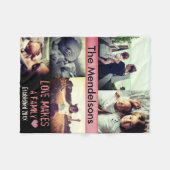 Aangepast bericht voor persoonlijke foto fleece deken (Voorkant (Horizontaal))