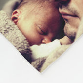 Aangepast bericht voor persoonlijke foto fleece deken (Hoek)