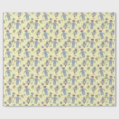 Aangepast bericht voor Retro robots en computers Cadeaupapier (Vlak)