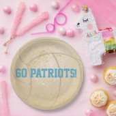 Aangepast bericht voor volleybal papieren bordje (Feest)