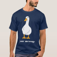 Aangepast bericht Witte Duck Illustratie Grafisch