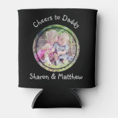 Aangepast bericht Zwart Kan Sleeve Wrap met Foto Blikjeskoeler (Voorkant)