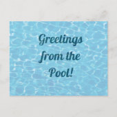Aangepast bericht Zwembad Briefkaart (Voorkant)