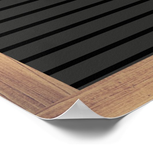 Aangepast berichtbericht voor zwarte bordbord Aang Poster (Hoek)