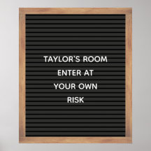 Aangepast berichtbericht voor zwarte bordbord Aang