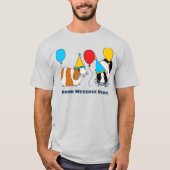 Aangepast berichtvenster en ballonnen t-shirt (Voorkant)