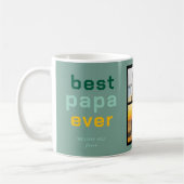 Aangepast Best Papa-cadeaukaartframe met hartelijk Koffiemok (Links)