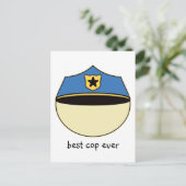 Aangepast beste Cop Ever Briefkaart (Staand voorkant)