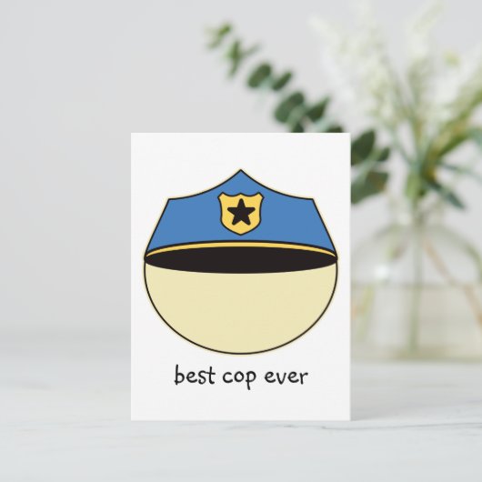 Aangepast beste Cop Ever Briefkaart (Staand voorkant)
