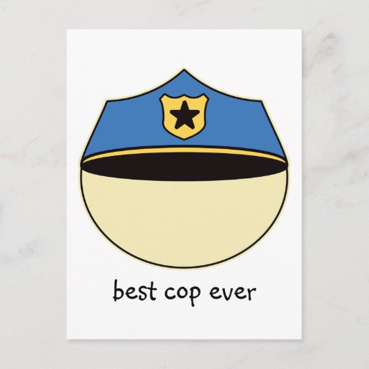Aangepast beste Cop Ever Briefkaart (Voorkant)