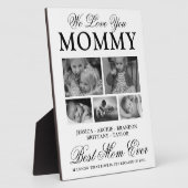 Aangepast beste foto-inkollage voor mam ooit fotoplaat (Zijkant)
