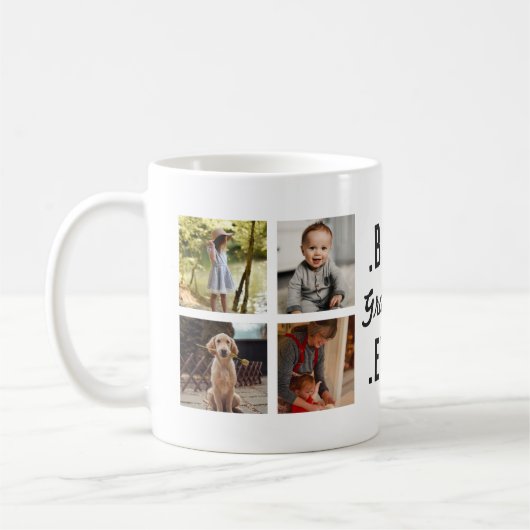 Aangepast beste Grandma Ever foto Mok (Links)