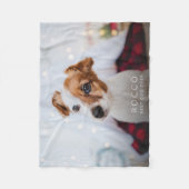 Aangepast beste hond ooit Moderne Eenvoudige Cozy Fleece Deken (Voorkant)