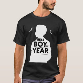 Aangepast Beste Jongen van het Jaar Heren Zwarte T T-shirt