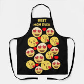 Aangepast beste ... liefde voor emoji pron schort (Voorkant)