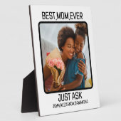 Aangepast beste mama ooit gewoon Kinder naam foto  Fotoplaat (Zijkant)