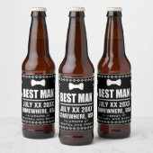Aangepast beste man bier etiket (Flessen)