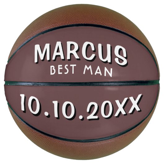 Aangepast beste naam bruiloft datum keepslag basketbal (Voorkant)