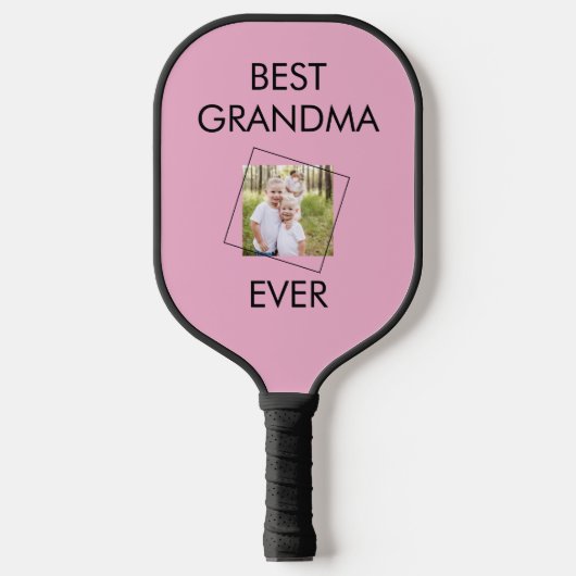 Aangepast beste onderliggend fotoroze en zwart pickleball paddle (Voorkant)