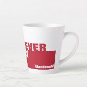 Aangepast beste-ooit-TEXAN DAD Latte Mok (Rechts)