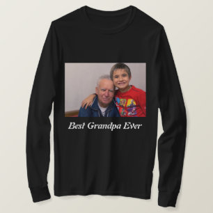 Aangepast beste opa-foto ooit t-shirt