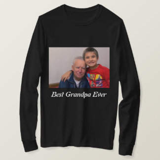 Aangepast beste opa-foto ooit t-shirt