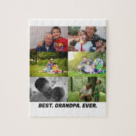 Aangepast beste opa ooit 6 fotocollage legpuzzel
