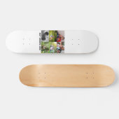 Aangepast beste opa ooit 6 fotocollage persoonlijk skateboard (Horizontaal)