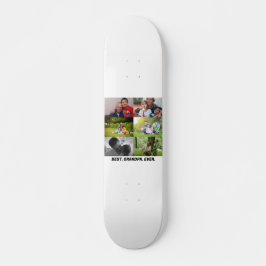 Aangepast beste opa ooit 6 fotocollage persoonlijk skateboard