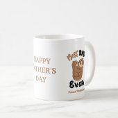 Aangepast beste pap ooit klauw koffiemok (Voorkant rechts)